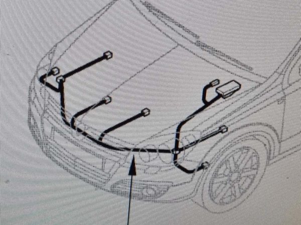 Opel Astra H fényszóró kábelköteg