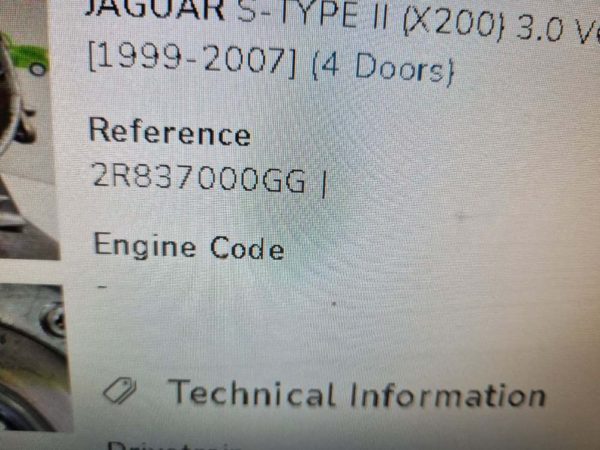 Jaguar S-Type automata sebességváltó (motorkód: AJ-V6, RF-XW4E-6015-BA)
