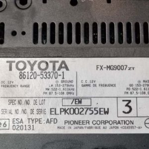 Lexus IS II autórádió / CD fejegység kezelőpult