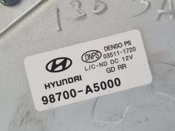 Hyundai i30, Hyundai i30 coupe hátsó ablaktörlő motor