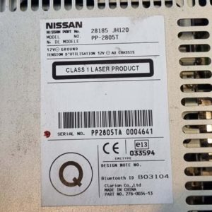 Nissan X-Trail II autórádió / CD fejegység kezelőpult