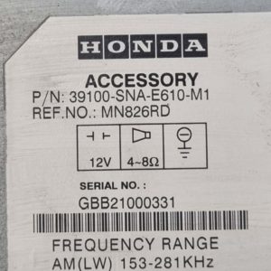 Honda Civic VIII autórádió / CD fejegység