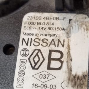NISSAN QASHQAI (J11), NISSAN X-TRAIL Generátor (Motorkód: R9M)