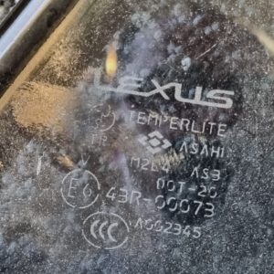 LEXUS RX Jobb hátsó Fixüveg (Ajtóban)