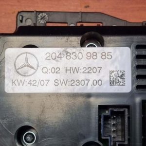 Mercedes-Benz C (W204) fűtés / hűtés kapcsoló modul / klíma vezérlő panel