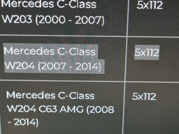 MERCEDES-BENZ C-CLASS (W204) R16 / 5×112 / 7,0J / ET43 Alufelni Szett