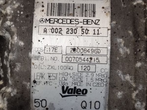 MERCEDES-BENZ C-CLASS (W204) Klímakompresszor (Motorkód: 651.911)