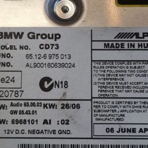BMW 3 E90 Rádió / CD